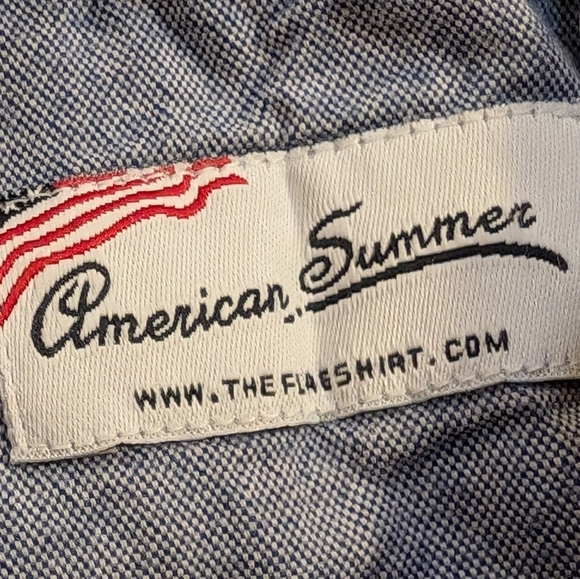 American Summer American Flag Themed Button Up Shirt - Picture 10 of 15